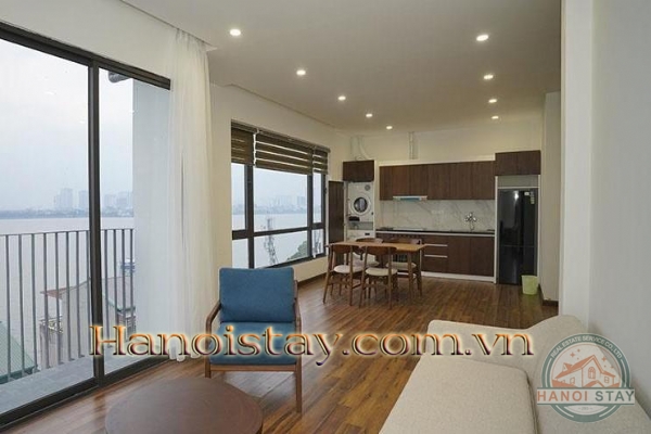 Modern Two bedroom apartment rental in Tay Ho, face to West lake with Balcony 15