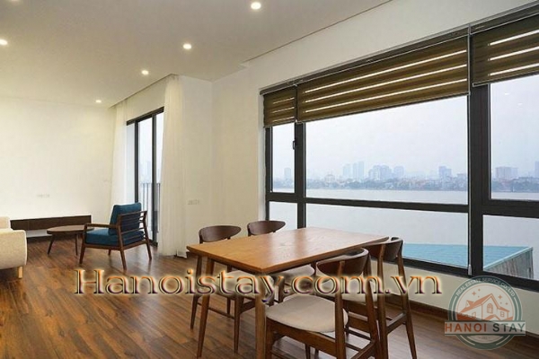 Modern Two bedroom apartment rental in Tay Ho, face to West lake with Balcony 17