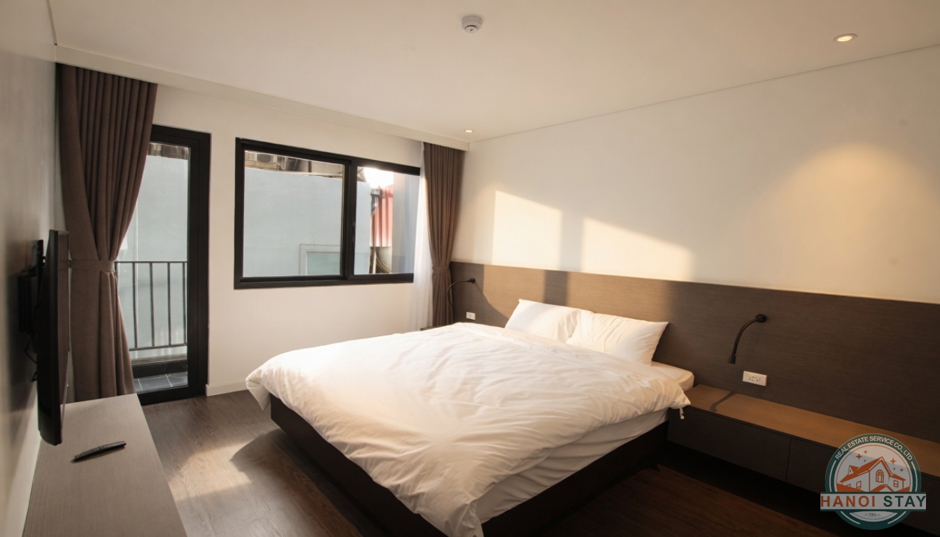 Modern Two bedroom Apartment Rental in Xuan Dieu, Center of Tay Ho 12