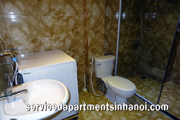 New and bright two bedroom apartment for rent in Van Cao str, Ba Dinh 10