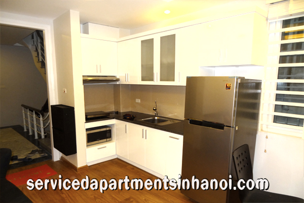 New and bright two bedroom apartment for rent in Van Cao str, Ba Dinh 5