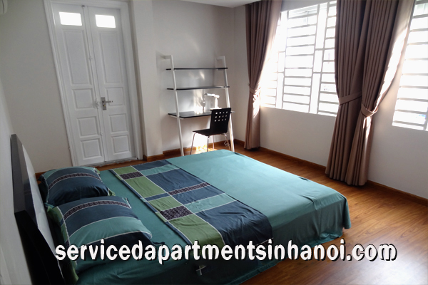 New and bright two bedroom apartment for rent in Van Cao str, Ba Dinh 7