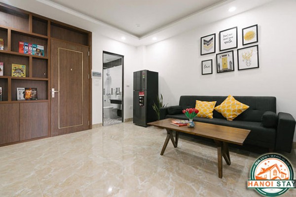 *New & Modern Two Bedroom ApartmentFor Rent near Hoang Cau Lake, Dong Da* 11