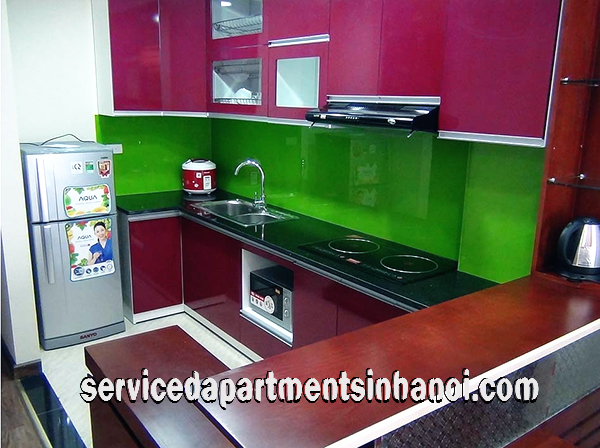 Newly Renovated One Bedroom Apartment Rental in Kim Ma street, Ba Dinh 3