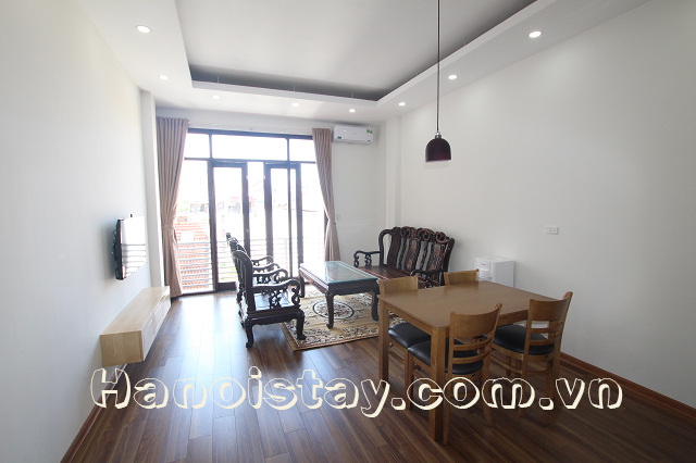 Newly Renovated One Bedroom Apartment Rental in Van Cao street, Ba Dinh 1