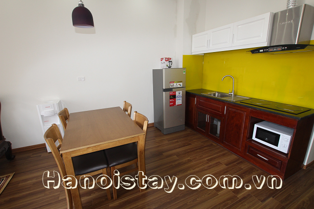 Newly Renovated One Bedroom Apartment Rental in Van Cao street, Ba Dinh 3