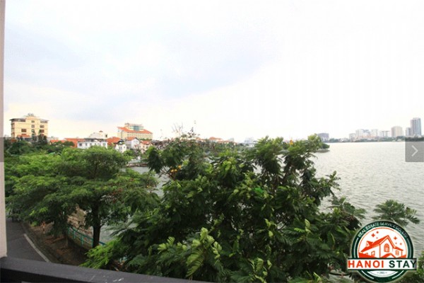 Newly renovated serviced apartment for rent in To Ngoc Van, Lake view, two beds 10