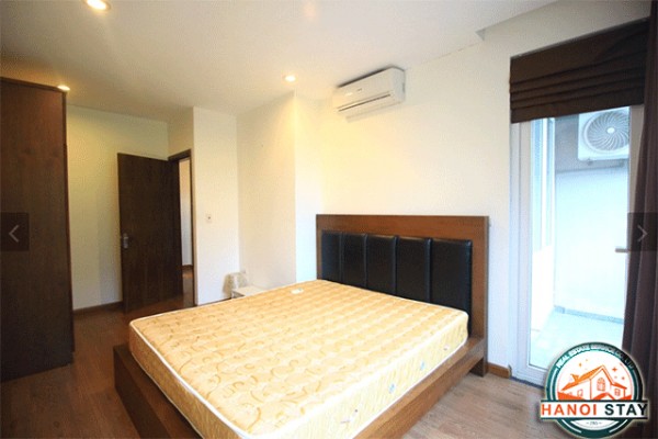 Newly renovated serviced apartment for rent in To Ngoc Van, Lake view, two beds 18