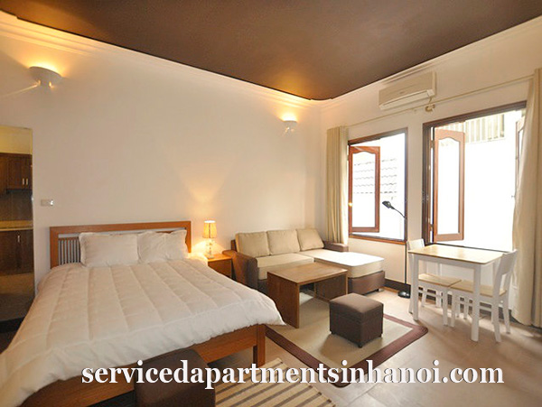 Nice designed studio apartment for rent in Tay Ho, brand new, big window 1