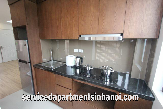 Nice Serviced Apartment Rental in Van Cao str, Ba Dinh District 5