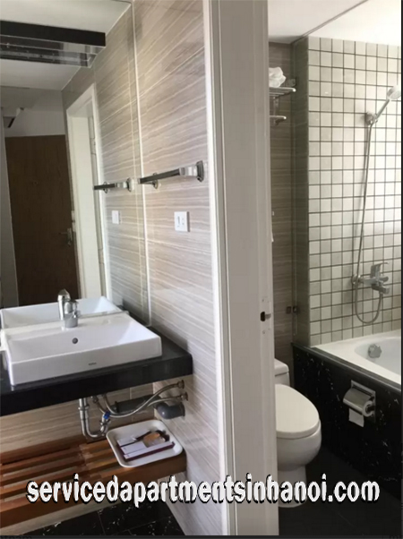 Nicely Decorated One Bedroom Apartment Rental in Giang Vo str, Ba Dinh 7