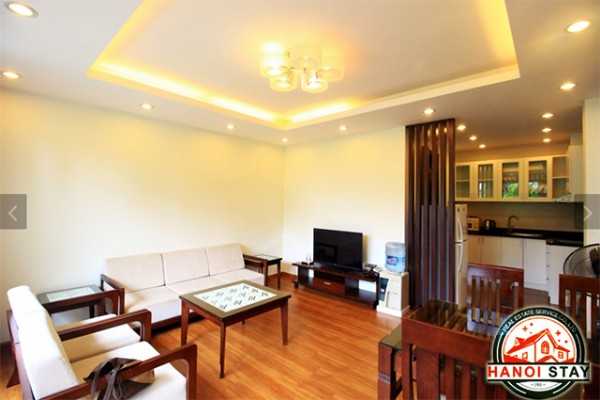 Nicely decorated serviced apartment rental in Cau Giay, Lovely balcony 2