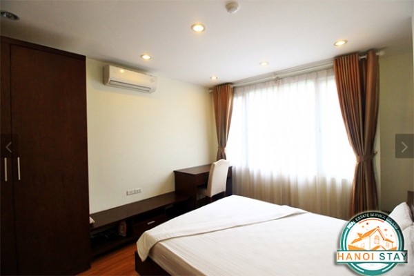 Nicely decorated serviced apartment rental in Cau Giay, Lovely balcony 4