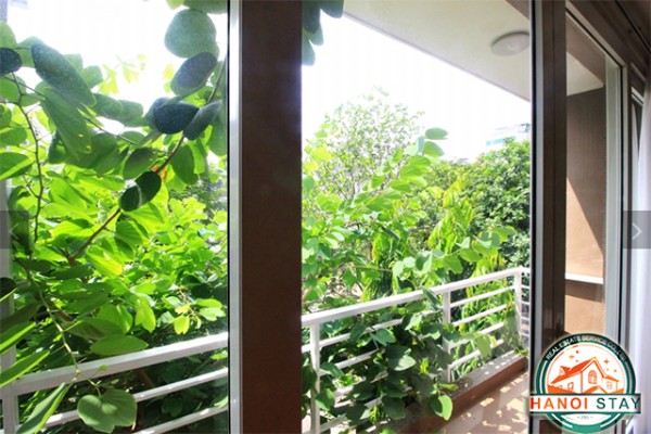 Nicely decorated serviced apartment rental in Cau Giay, Lovely balcony 9