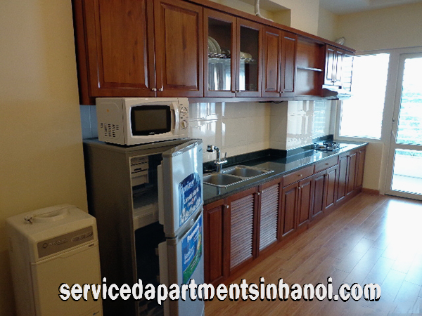 One Bedroom Serviced Apartment Rental in Doi Can str, Ba Dinh, Big Kitchen 10