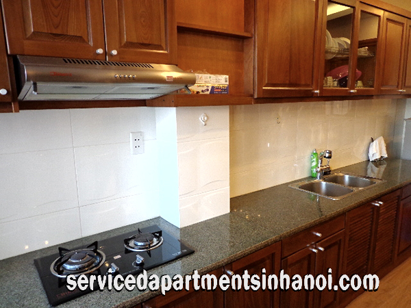 One Bedroom Serviced Apartment Rental in Doi Can str, Ba Dinh, Big Kitchen 3