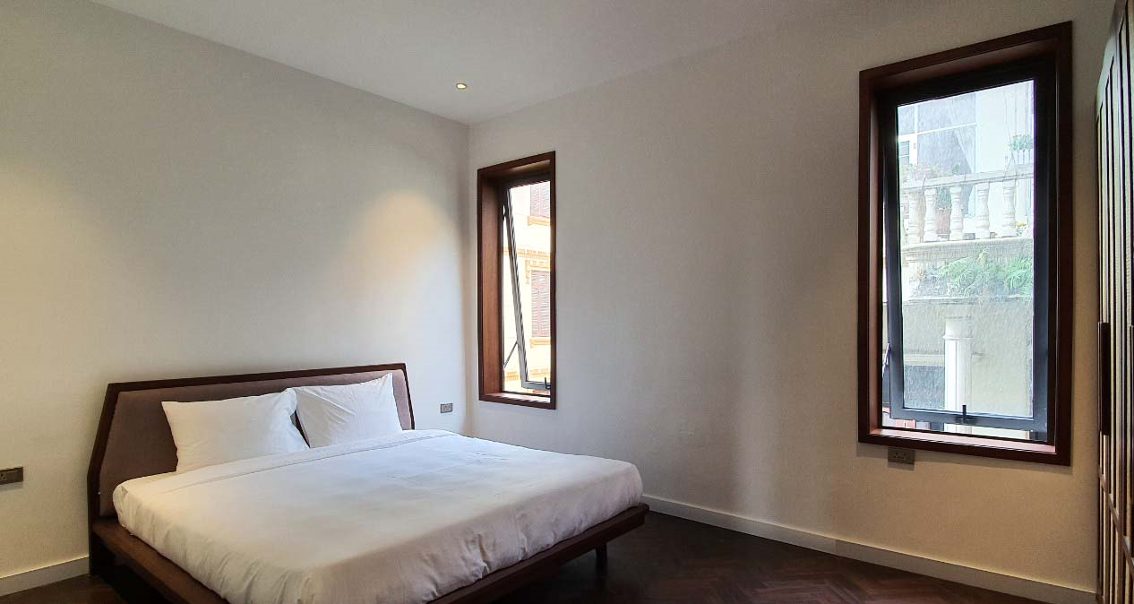 Open View Two Bedroom Serviced Apartment For Rent in Xom Chua Area, Tay Ho, Modern Amenities 4
