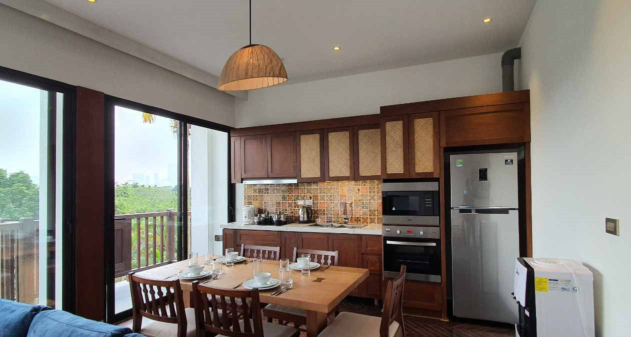 Open View Two Bedroom Serviced Apartment For Rent in Xom Chua Area, Tay Ho, Modern Amenities 12