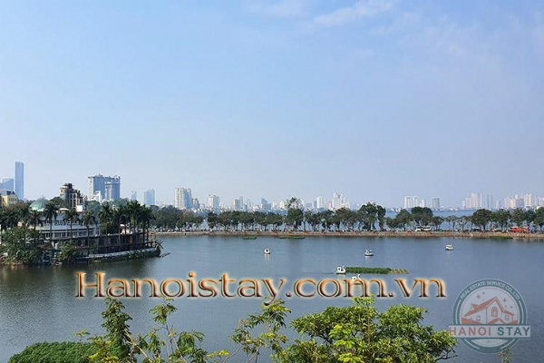 Panorama Lake View Two Bedroom Apartment Rental in Truc Bach Area, Ba Dinh 3