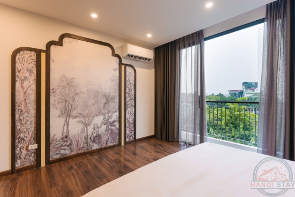 Peaceful 4BR Apartment with Beautiful Design and Lake Views in Xuan Dieu, Tay Ho 12