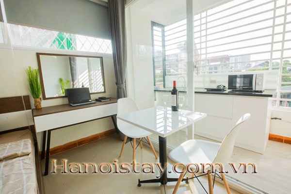 Pretty and Cozy Serviced Property for Rent in Dong Da district, Full of Natural Light 11