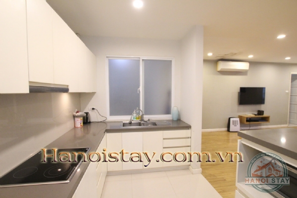 Private, Tranquil, Beautiful 2 bed apartment with high quality furniture in Au Co str, Tay Ho, Nice terrace 19