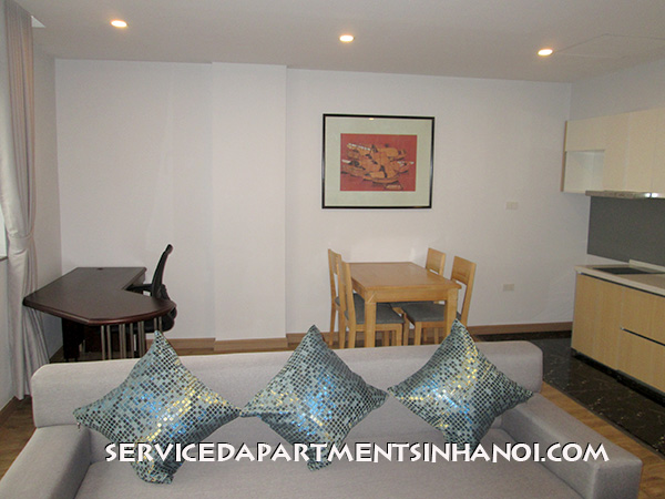 Renovated and well designed serviced apartment for rent near Giang Vo Lake 8