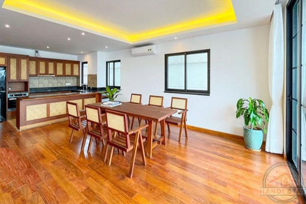 Serene Living: Tranquil 4-Bedroom Duplex Apartment in Tay Ho for Rent 2