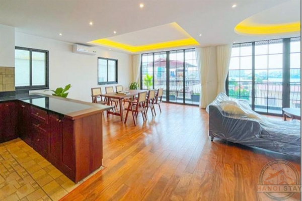 Serene Living: Tranquil 4-Bedroom Duplex Apartment in Tay Ho for Rent 3