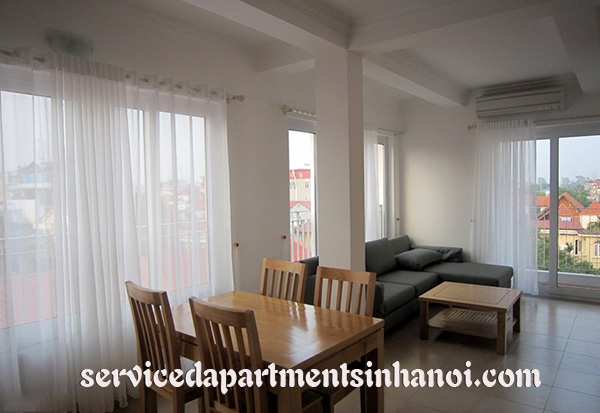 Serviced apartment for rent in Tay Ho street, one bedroom, wooden floor 3