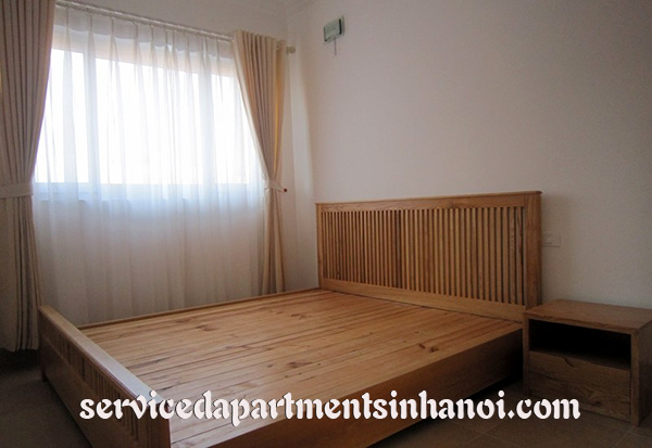 Serviced apartment for rent in Tay Ho street, one bedroom, wooden floor 6