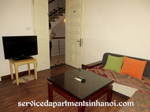 Serviced apartment for rent in Tran Phu, one bedroom, wooden floor 2