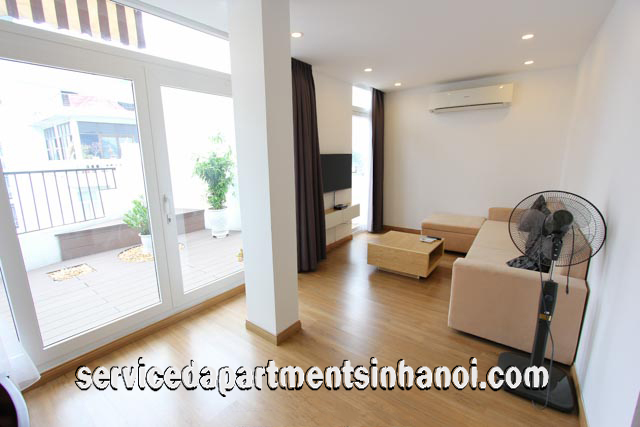 Serviced Apartment for rent in Trieu Viet Vuong street, Top floor, Big Balcony 1