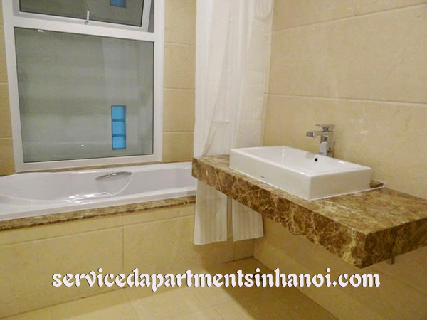 Shiny serviced apartment for rent in Truc Bach, panorama Lakeview, wooden floor 11