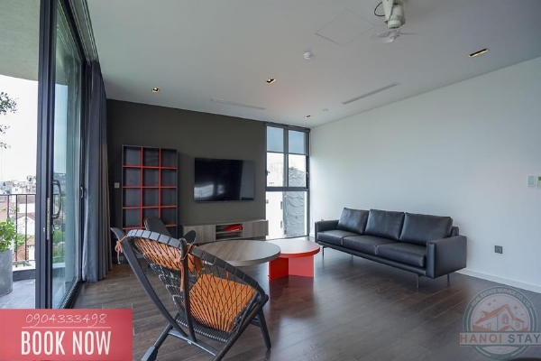 Sleek & Stylish: 3-Bedroom Apartment for Rent in To Ngoc Van with Green Views 4