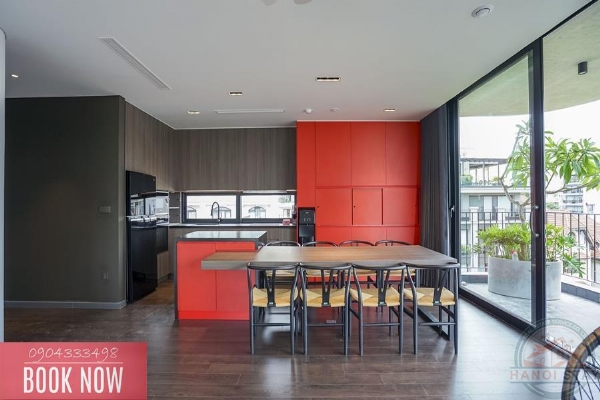 Sleek & Stylish: 3-Bedroom Apartment for Rent in To Ngoc Van with Green Views 6