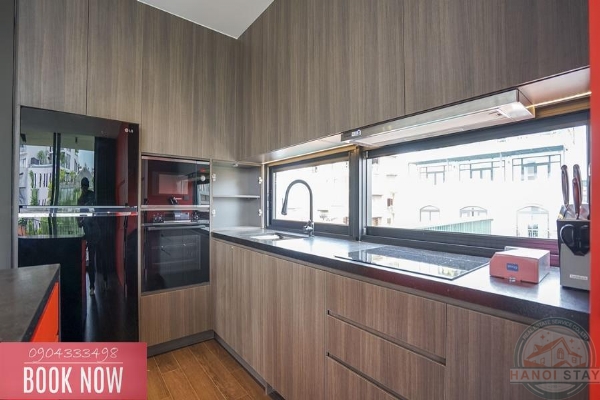 Sleek & Stylish: 3-Bedroom Apartment for Rent in To Ngoc Van with Green Views 11