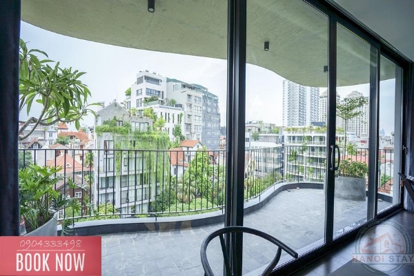Sleek & Stylish: 3-Bedroom Apartment for Rent in To Ngoc Van with Green Views 12
