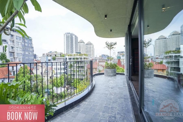 Sleek & Stylish: 3-Bedroom Apartment for Rent in To Ngoc Van with Green Views 13