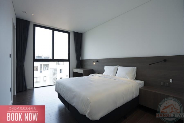 Sleek & Stylish: 3-Bedroom Apartment for Rent in To Ngoc Van with Green Views 16
