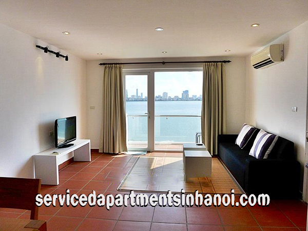 Spacious and Beautiful Lake view Two bedroom Apartment Rental in Yen Phu str, Tay Ho 1