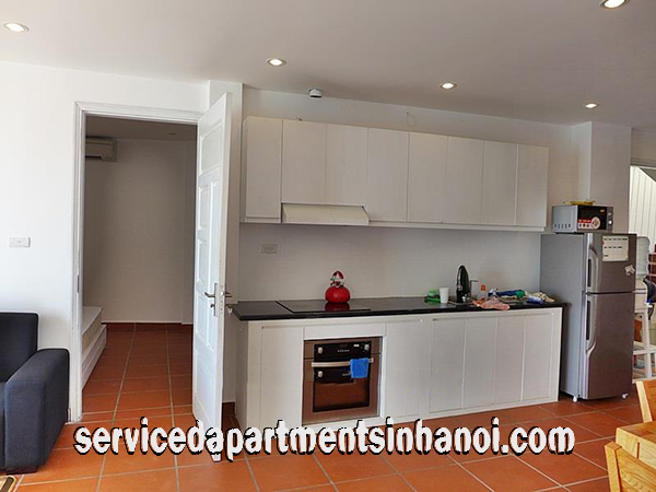 Spacious and Beautiful Lake view Two bedroom Apartment Rental in Yen Phu str, Tay Ho 2