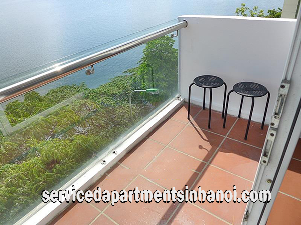 Spacious and Beautiful Lake view Two bedroom Apartment Rental in Yen Phu str, Tay Ho 4