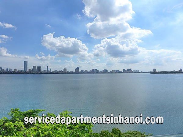 Spacious and Beautiful Lake view Two bedroom Apartment Rental in Yen Phu str, Tay Ho 5