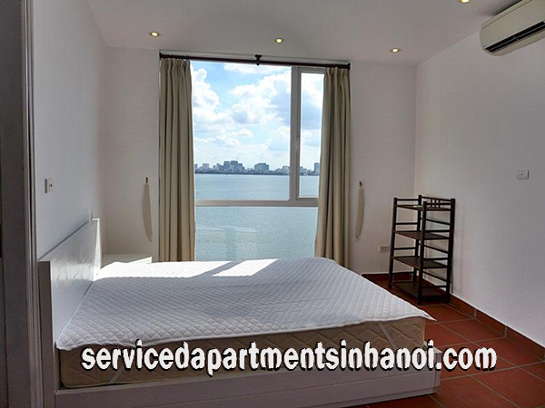 Spacious and Beautiful Lake view Two bedroom Apartment Rental in Yen Phu str, Tay Ho 7