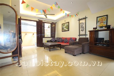 Spacious and Bright Four Bedroom House For rent in Doi Can street, Ba Dinh