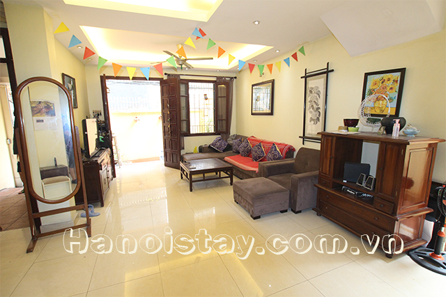 Spacious and Bright Four Bedroom House For rent in Doi Can street, Ba Dinh 3