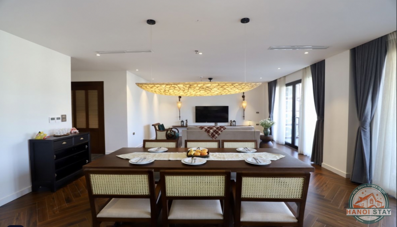 Spacious & Beautiful 3 bedroom APARTMENT for rent in QUANG KHANH, TAY HO 3