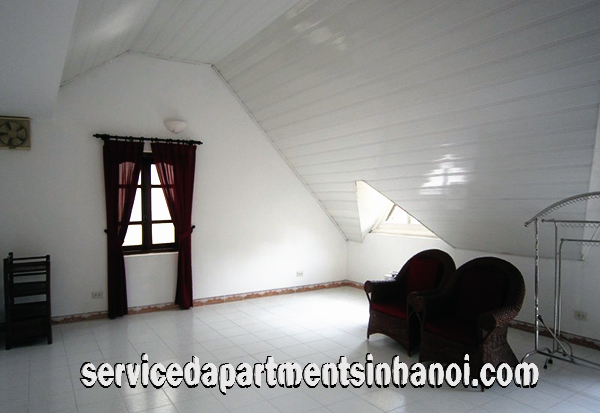 Spacious Four Bdrm Villa Rental in To Ngoc Van str, Tay Ho, Large garden, Garage for Car 15