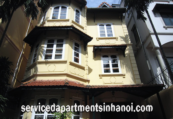 Spacious Four Bdrm Villa Rental in To Ngoc Van str, Tay Ho, Large garden, Garage for Car 3